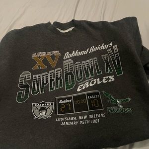 Abercrombie & Fitch Gray Super Bowl XV Sweatshirt